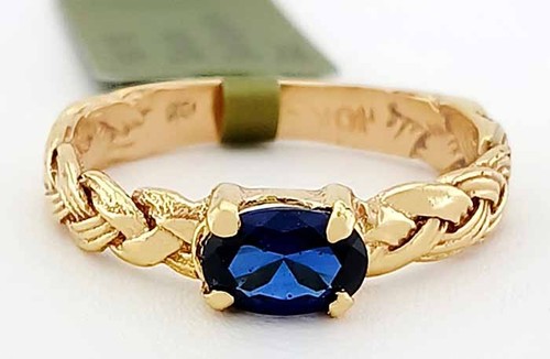 Echter blauer saphir - blauer,