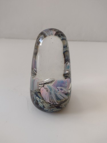 Signed hand blown paperweight - blown,