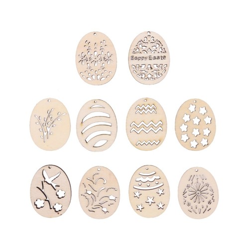 Durable beige wooden ornaments - beige,