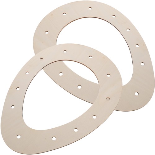 Reusable wooden wreath rings - reusable,