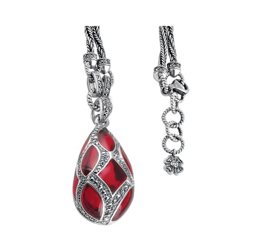 Fabergé stil eiform - stil, halskette