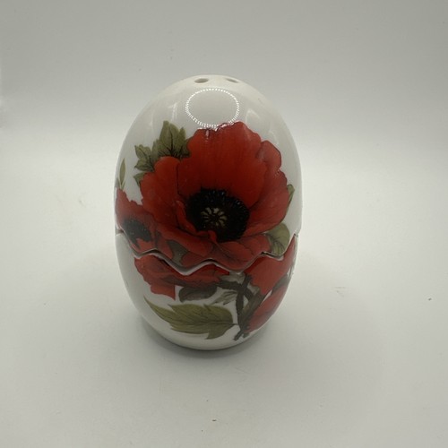 Keramik floral rot mohn - keramik,