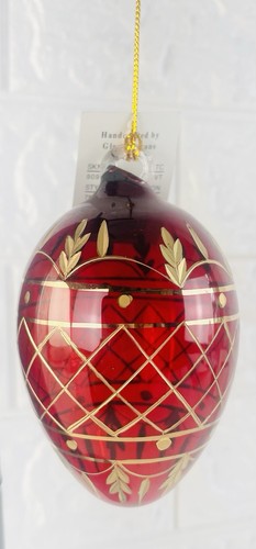 Vintage rote glas - vintage, eierform